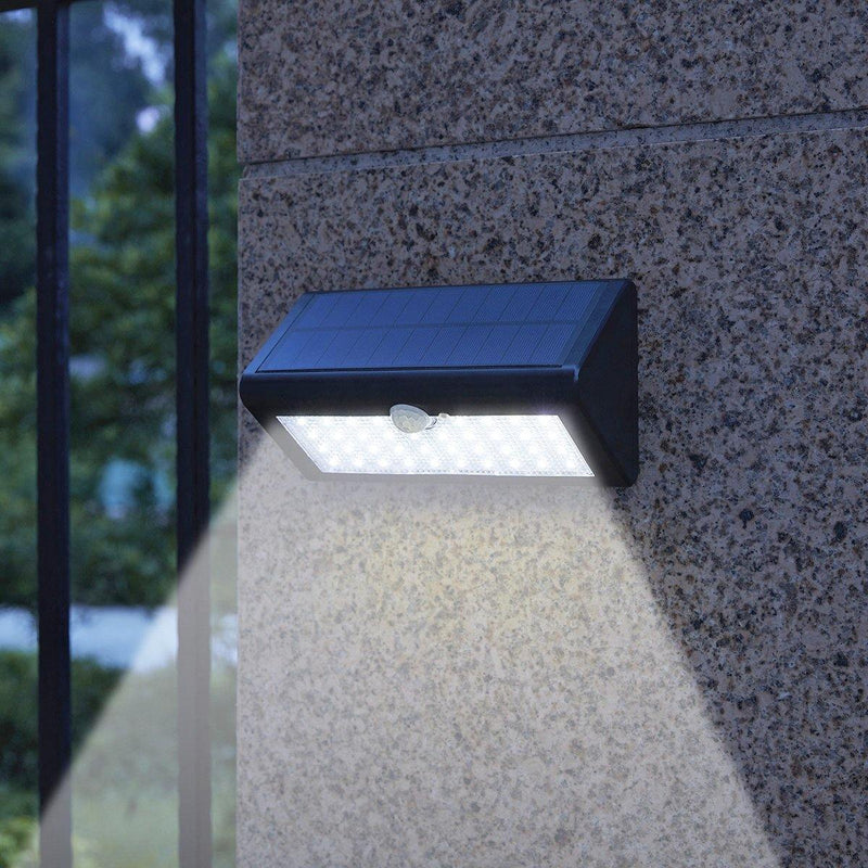 Super Luz com Sensor de Movimento e Painel Solar - Super Brilhante, Sem fios, Fácil instalação.